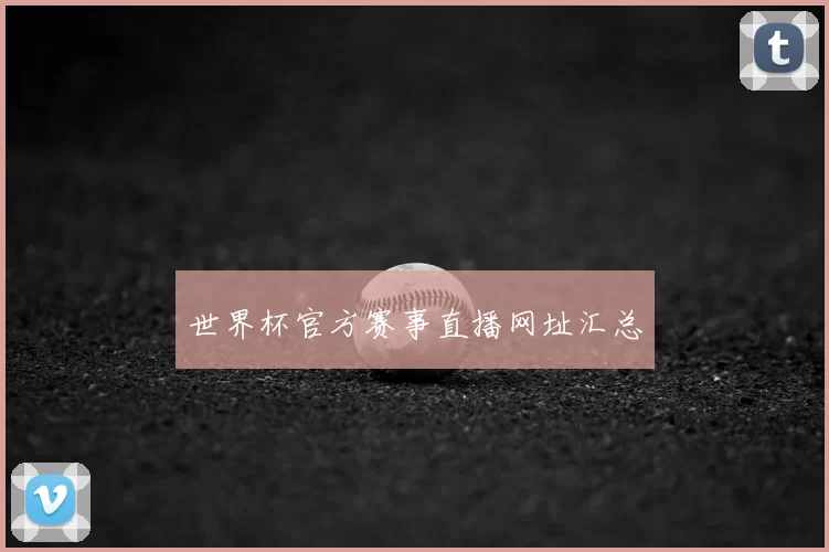 世界杯官方赛事直播网址汇总
